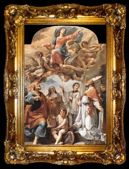framed  Ubaldo Gandolfi The Madonna in the glory with holy, ta009-2